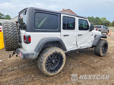 Trzecie zdjęcie samochodu z tyłu: 2019 JEEP WRANGLER UNLIMITED SPORT VIN:1C4HJXDN8KW689509 - miniatura