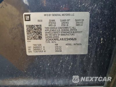 Zdjęcie 13 z 13 samochodu: 2018 GMC ACADIA SLE VIN:1GKKNRLA9JZ245626 - miniatura