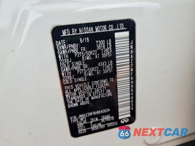 Zdjęcie 14 z 14 samochodu: 2017 INFINITI QX80 BASE VIN:JN8AZ2NF6H9640034 - miniatura