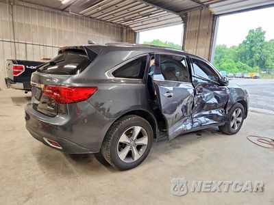 Trzecie zdjęcie samochodu z tyłu: 2014 ACURA MDX VIN:5FRYD3H23EB017087 - miniatura