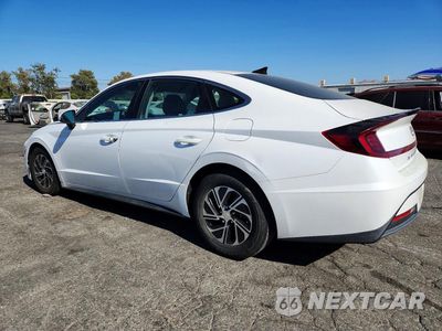 Drugie zdjęcie samochodu z przodu: 2021 HYUNDAI SONATA HYBRID BLUE VIN:KMHL24JJ3MA033754 - miniatura