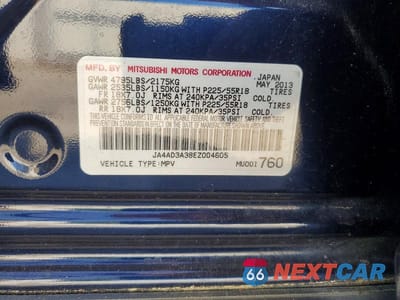 Zdjęcie 13 z 13 samochodu: 2014 MITSUBISHI OUTLANDER SE VIN:JA4AD3A38EZ004605 - miniatura
