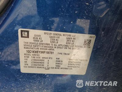 Zdjęcie 12 z 12 samochodu: 2017 CHEVROLET SILVERADO K2500 HEAVY DUTY LTZ VIN:1GC1KWEY9HF198781 - miniatura