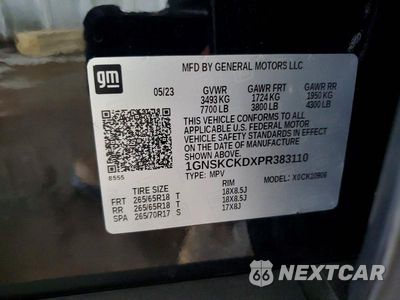 Zdjęcie 14 z 14 samochodu: 2023 CHEVROLET SUBURBAN K1500 LT VIN:1GNSKCKDXPR383110 - miniatura