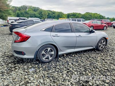 Trzecie zdjęcie samochodu z tyłu: 2021 HONDA CIVIC LX VIN:19XFC2F68ME000723 - miniatura