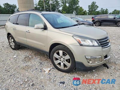Czwarte zdjęcie samochodu z boku: 2015 CHEVROLET TRAVERSE LTZ VIN:1GNKVJKD7FJ388953 - miniatura