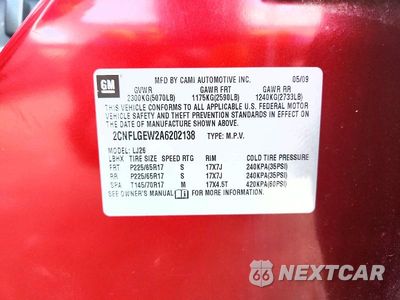 Zdjęcie 13 z 13 samochodu: 2010 CHEVROLET EQUINOX LTZ VIN:2CNFLGEW2A6202138 - miniatura