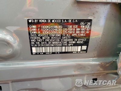 Zdjęcie 13 z 13 samochodu: 2027 HONDA HR-V SPORT VIN:3CZRZ2H51VM715098 - miniatura