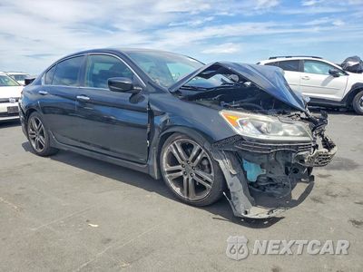 Czwarte zdjęcie samochodu z boku: 2017 HONDA ACCORD SPORT VIN:1HGCR2F69HA081663 - miniatura