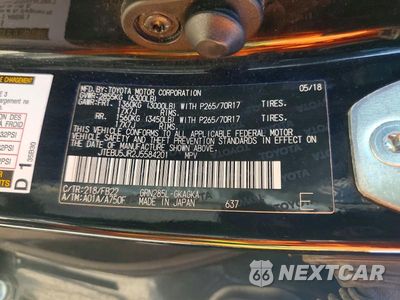 Zdjęcie 13 z 13 samochodu: 2018 TOYOTA 4RUNNER SR5 VIN:JTEBU5JR2J5584201 - miniatura