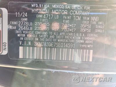 Zdjęcie 12 z 12 samochodu: 2025 HYUNDAI TUCSON SE VIN:3KMJA3DE7SE014591 - miniatura