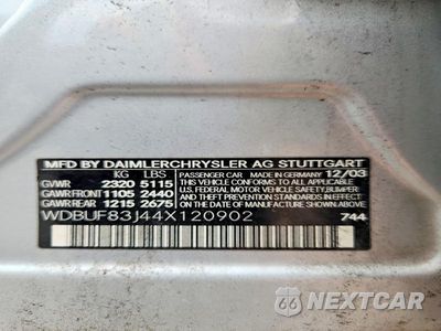 Zdjęcie 13 z 13 samochodu: 2004 MERCEDES-BENZ E 500 4MATIC VIN:WDBUF83J44X120902 - miniatura