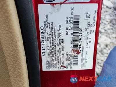 Zdjęcie 12 z 12 samochodu: 2009 FORD FUSION SE VIN:3FAHP07Z29R131470 - miniatura