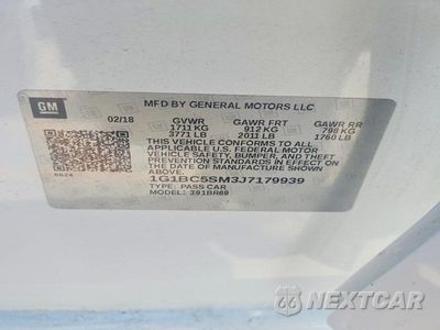 Zdjęcie 12 z 12 samochodu: 2018 CHEVROLET CRUZE LS VIN:1G1BC5SM3J7179939 - miniatura