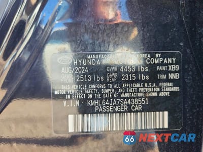 Zdjęcie 13 z 13 samochodu: 2025 HYUNDAI SONATA SEL VIN:KMHL64JA7SA438551 - miniatura