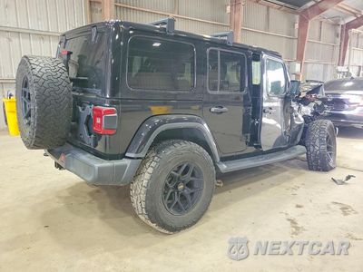 Trzecie zdjęcie samochodu z tyłu: 2020 JEEP WRANGLER UNLIMITED SAHARA VIN:1C4HJXEN1LW153405 - miniatura