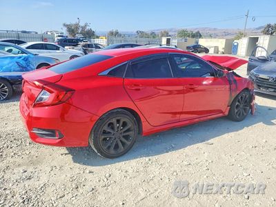 Trzecie zdjęcie samochodu z tyłu: 2017 HONDA CIVIC LX VIN:2HGFC2F58HH532010 - miniatura