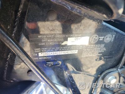 Zdjęcie 9 z 9 samochodu: 2007 HARLEY-DAVIDSON FLHX VIN:1HD1KB4107Y640765 - miniatura