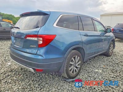 Trzecie zdjęcie samochodu z tyłu: 2020 HONDA PILOT EX VIN:5FNYF6H32LB066400 - miniatura