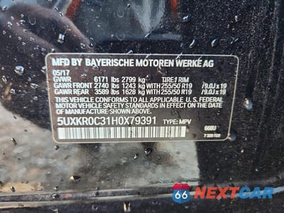 Zdjęcie 13 z 13 samochodu: 2017 BMW X5 XDRIVE35I VIN:5UXKR0C31H0X79391 - miniatura