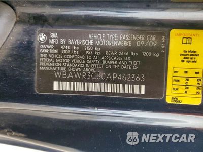 Zdjęcie 13 z 13 samochodu: 2010 BMW 328 I SULEV VIN:WBAWR3C50AP462363 - miniatura