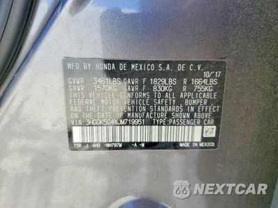 Zdjęcie 13 z 13 samochodu: 2018 HONDA FIT LX VIN:3HGGK5G4XJM719951 - miniatura
