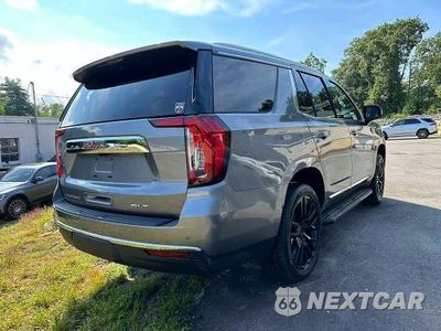 Trzecie zdjęcie samochodu z tyłu: 2022 GMC YUKON SLT VIN:1GKS2BKD2NR133963 - miniatura