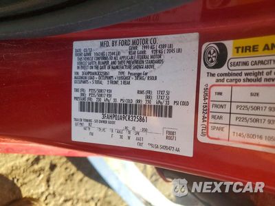 Zdjęcie 12 z 12 samochodu: 2012 FORD FUSION SEL VIN:3FAHP0JA9CR325861 - miniatura
