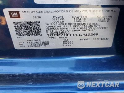 Zdjęcie 12 z 12 samochodu: 2020 CHEVROLET SILVERADO K1500 TRAIL BOSS CUSTOM VIN:3GCPYCEF0LG410268 - miniatura