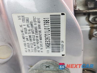 Zdjęcie 12 z 12 samochodu: 2001 HONDA CIVIC EX VIN:1HGES26701L017981 - miniatura