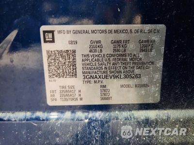 Zdjęcie 13 z 13 samochodu: 2019 CHEVROLET EQUINOX LT VIN:3GNAXUEV9KL305263 - miniatura