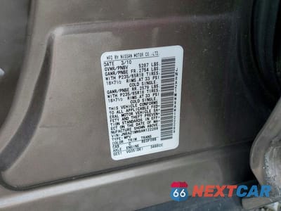 Zdjęcie 13 z 13 samochodu: 2010 NISSAN MURANO S VIN:JN8AZ1MW9AW122289 - miniatura