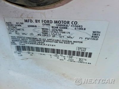 Zdjęcie 12 z 12 samochodu: 2010 FORD F250 SUPER DUTY VIN:1FTSX2BR4AEA12121 - miniatura