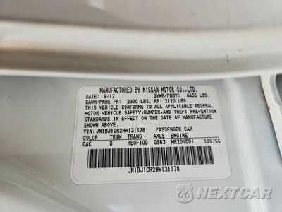 Zdjęcie 13 z 13 samochodu: 2017 NISSAN ROGUE SPORT S VIN:JN1BJ1CR2HW131478 - miniatura