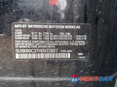 Zdjęcie 13 z 13 samochodu: 2017 BMW X5 XDRIVE35I VIN:5UXKR0C37H0V72827 - miniatura
