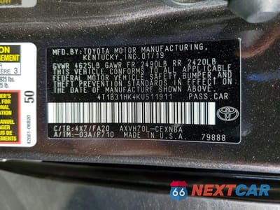 Zdjęcie 13 z 13 samochodu: 2019 TOYOTA CAMRY LE VIN:4T1B31HK4KU511911 - miniatura