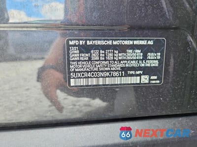 Zdjęcie 13 z 13 samochodu: 2022 BMW X5 SDRIVE 40I VIN:5UXCR4C03N9K78611 - miniatura