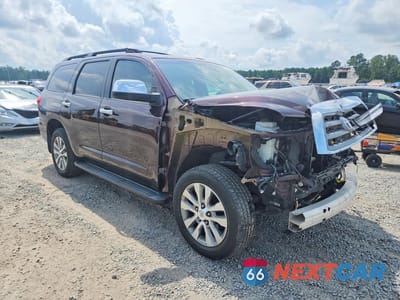 Czwarte zdjęcie samochodu z boku: 2016 TOYOTA SEQUOIA LIMITED VIN:5TDJW5G12GS145465 - miniatura
