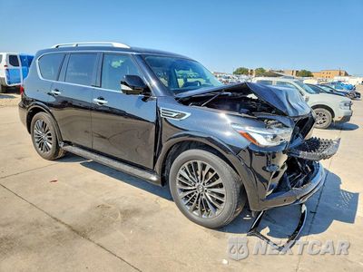 Czwarte zdjęcie samochodu z boku: 2023 INFINITI QX80 PREMIUM SELECT VIN:JN8AZ2AE3P9305616 - miniatura
