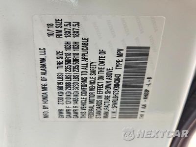 Zdjęcie 13 z 13 samochodu: 2019 HONDA ODYSSEY EXL VIN:5FNRL6H73KB043643 - miniatura