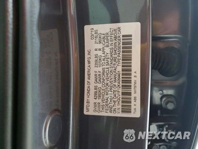 Zdjęcie 12 z 12 samochodu: 2019 HONDA ACCORD LX VIN:1HGCV1F12KA064401 - miniatura