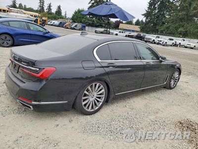 Trzecie zdjęcie samochodu z tyłu: 2020 BMW 740 XI VIN:WBA7T4C03LGG62675 - miniatura