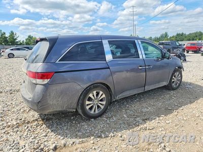 Trzecie zdjęcie samochodu z tyłu: 2015 HONDA ODYSSEY EXL VIN:5FNRL5H65FB124022 - miniatura