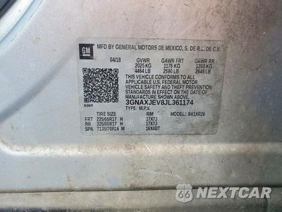 Zdjęcie 13 z 13 samochodu: 2018 CHEVROLET EQUINOX LT VIN:3GNAXJEV8JL361174 - miniatura
