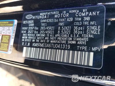 Zdjęcie 13 z 13 samochodu: 2026 HYUNDAI PALISADE CALLIGRAPHY VIN:KM8RMESA6TU041319 - miniatura