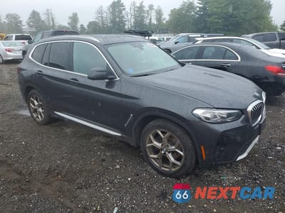Czwarte zdjęcie samochodu z boku: 2022 BMW X3 XDRIVE30I VIN:WBX57DP09NN144013 - miniatura