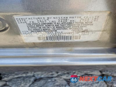 Zdjęcie 13 z 13 samochodu: 2020 NISSAN VERSA S VIN:3N1CN8DV8LL850746 - miniatura