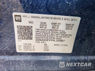 Zdjęcie 14 z 14 samochodu: 2022 CHEVROLET EQUINOX LT VIN:3GNAXUEVXNL100667 - miniatura