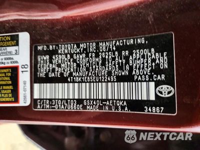 Zdjęcie 12 z 12 samochodu: 2014 TOYOTA AVALON XLE TOURING VIN:4T1BK1EB5EU122495 - miniatura