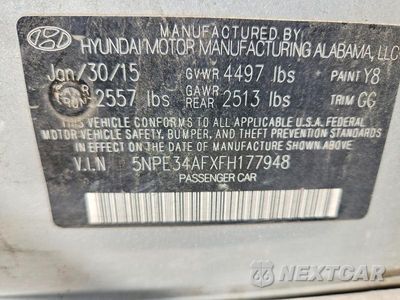 Zdjęcie 12 z 12 samochodu: 2015 HYUNDAI SONATA SPORT VIN:5NPE34AFXFH177948 - miniatura